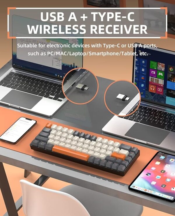 K68 Mechanical Wireless Keyboard - Imagen 4