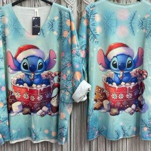 Jersey con Stich motivo navideño